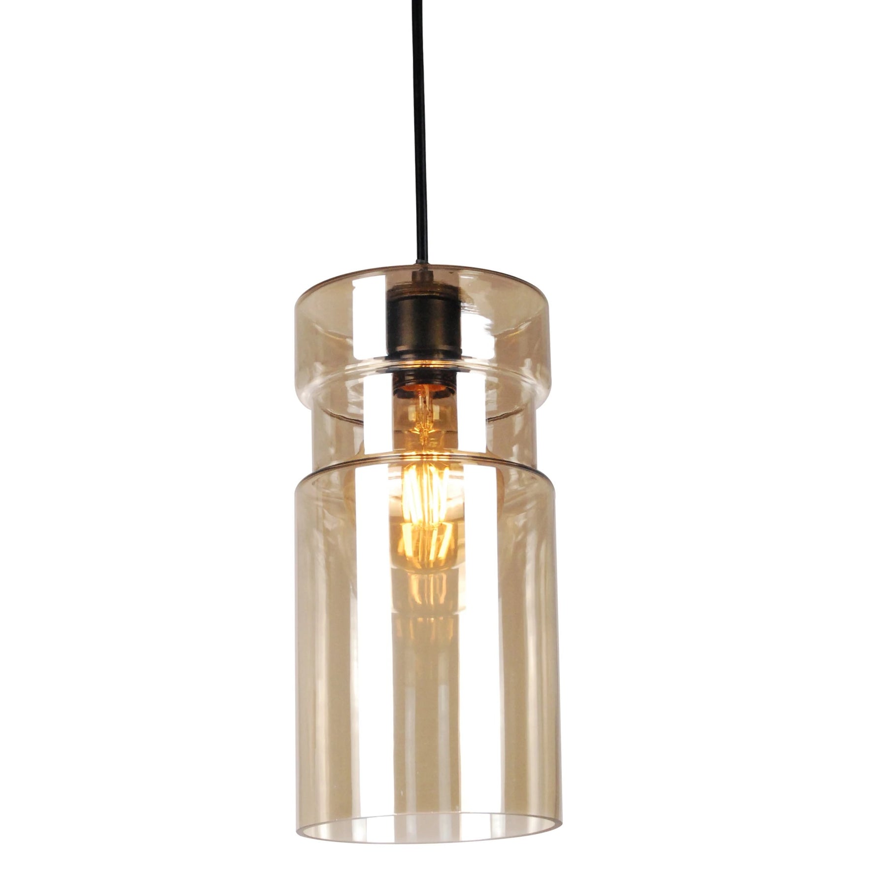 Retropolis Cognac Glass Pendant Lamp