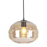 SMITH&SMITH Lighting Sydney Jupiter Hand-blown Pendant Lamp in Cognac Glass