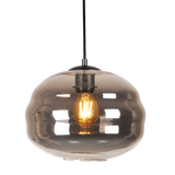 SMITH&SMITH Lighting Sydney Jupiter Hand-blown Pendant Lamp in Smoke-coloured Glass 