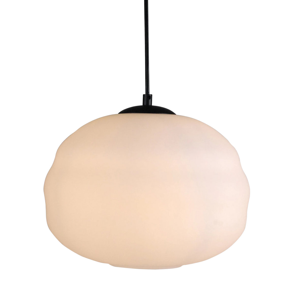 SMITH&SMITH Lighting Sydney Jupiter Hand-blown Pendant Lamp in Matte-white Opal Glass
