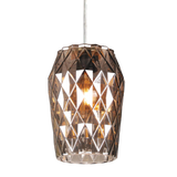 SMITH&SMITH large smoked cut glass pendant light