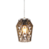SMITH&SMITH copper coloured cut glass pendant light