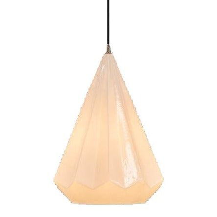 Kimberly Large Opal White Gray Class Pendant Lamp from SMITH&SMITH Lighting