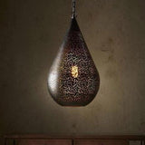 SMITH&SMITH Kova Black Perforated Teardrop Pendant Lamp. Zaffero Aquarius Black Perforated Teardrop Pendant Light insta