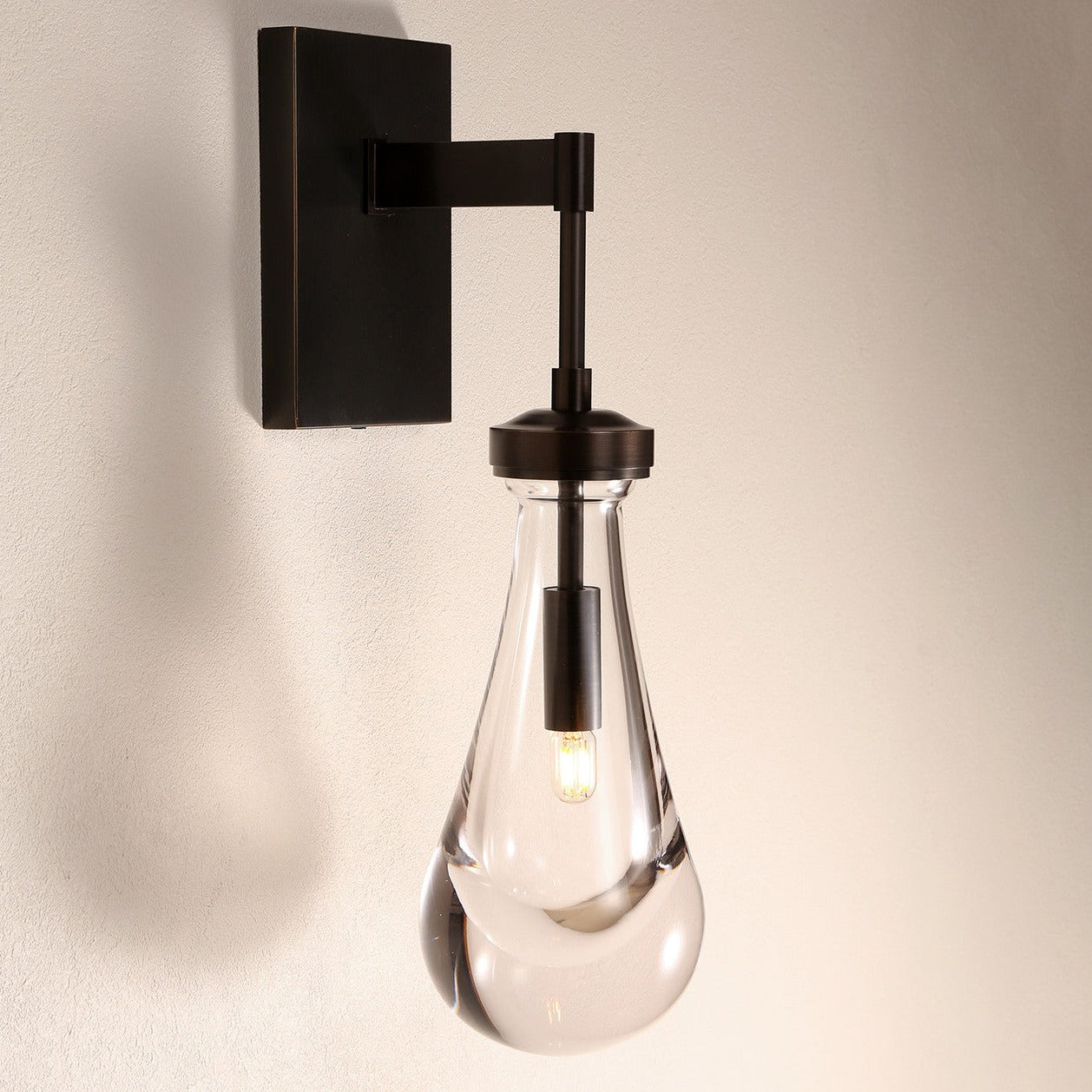 May Glass Teardrop Wall Lamp