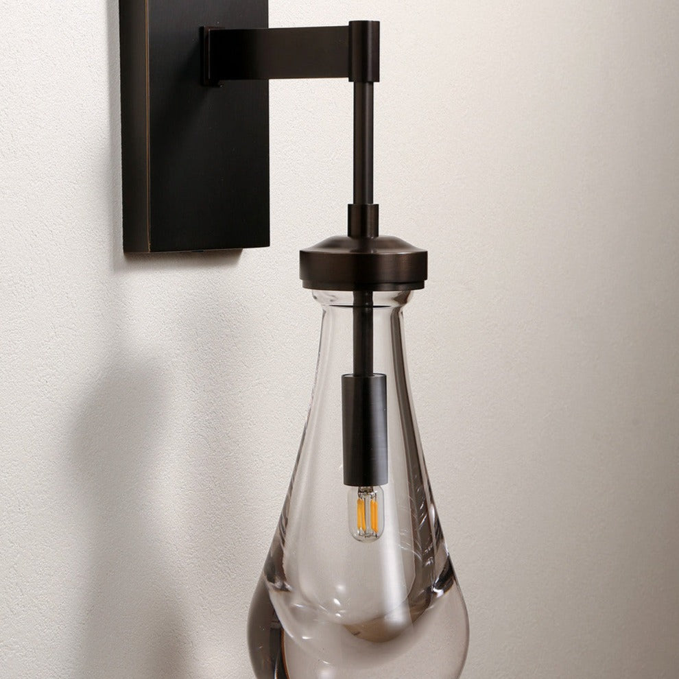 May Glass Teardrop Wall Lamp