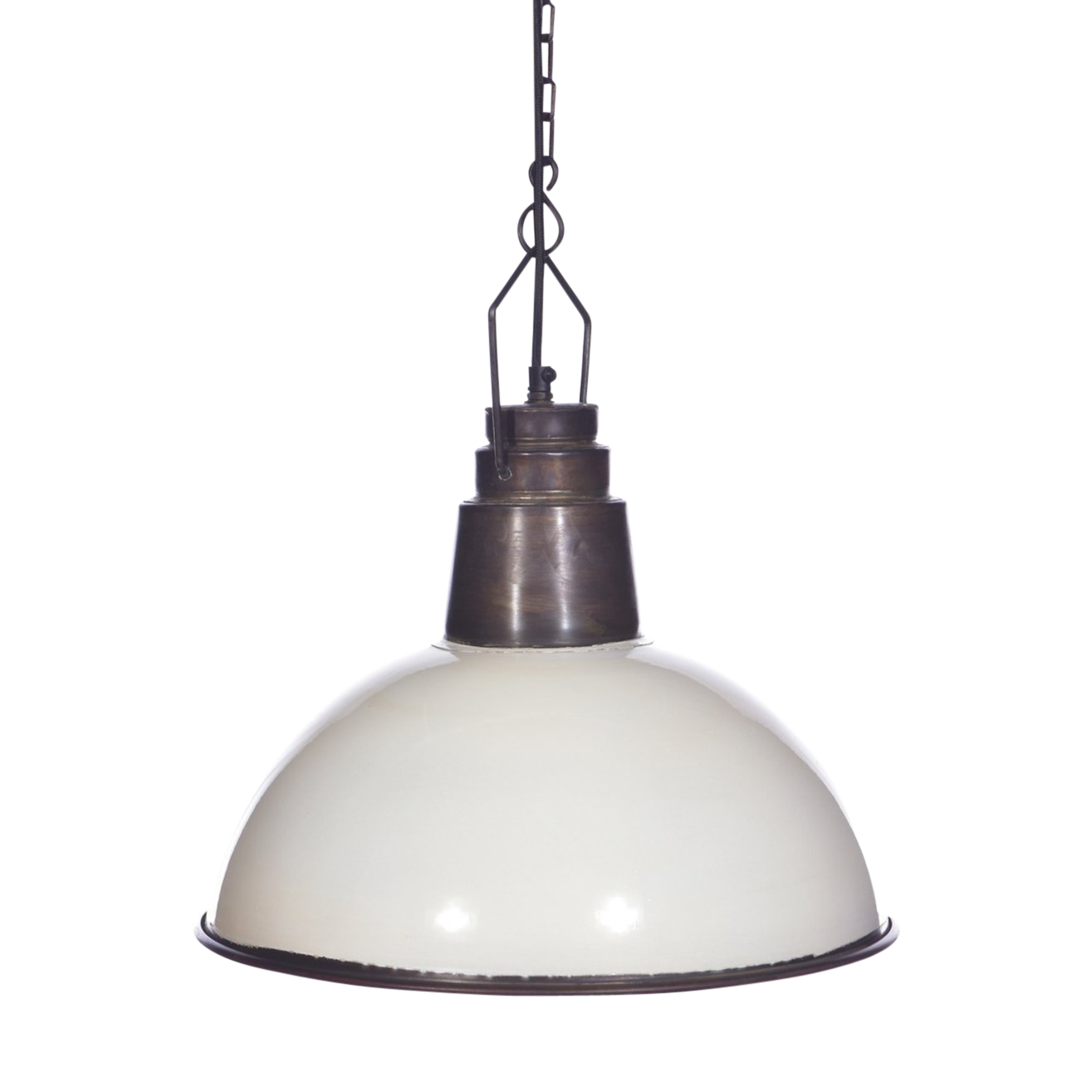 SMITH&SMITH Lighting Sydney Omaru Iron Dome White Pendant Light