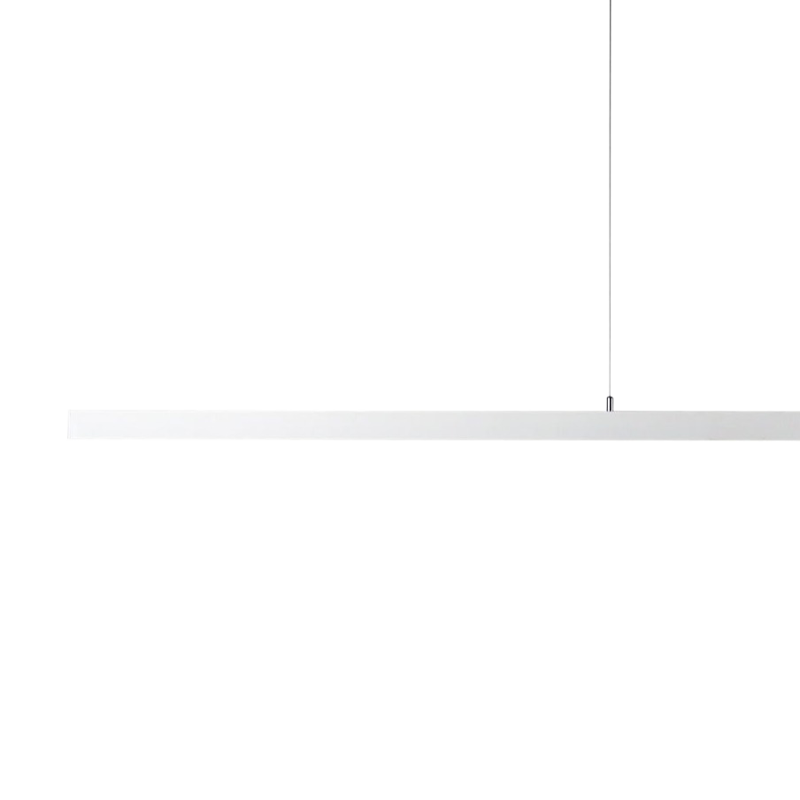 SMITH&SMITH Nullarbor LED Linear Matte-White Slimline Pendant Lamp - 2400mm