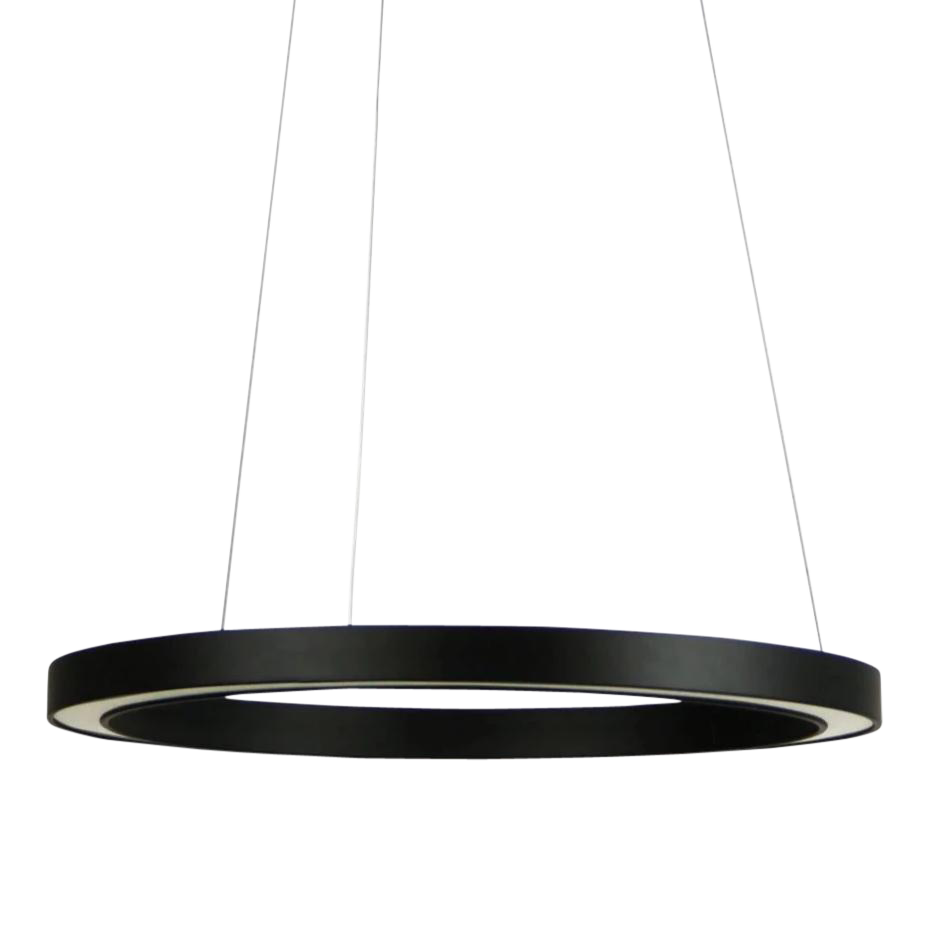 SMITH&SMITH Lighting Sydney Rotondo LED Black Ring Pendant - 400mm