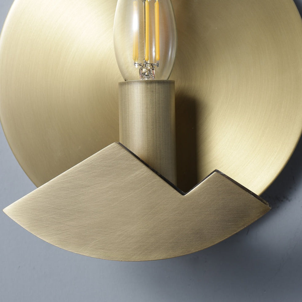 Rockingham Sunset Round Alabaster Wall Lamp
