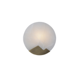SMITH&SMITH Rockingham Sunset Round Alabaster Wall Lamp