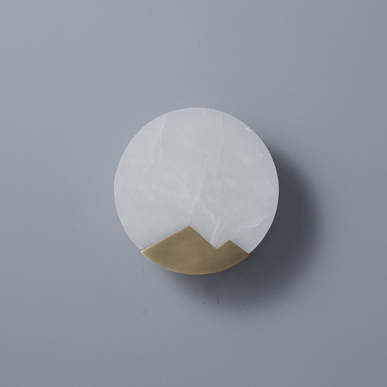 Rockingham Sunset Round Alabaster Wall Lamp