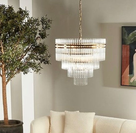 Infinity Chandelier Brass
