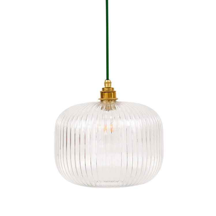 SMITH&SMITH Lighting Sydney Ashter Hand-blown Lantern Pendant in Clear Glass