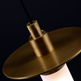 SMITH&SMITH Audley Brass and Glass Pendant Lamp - close up image