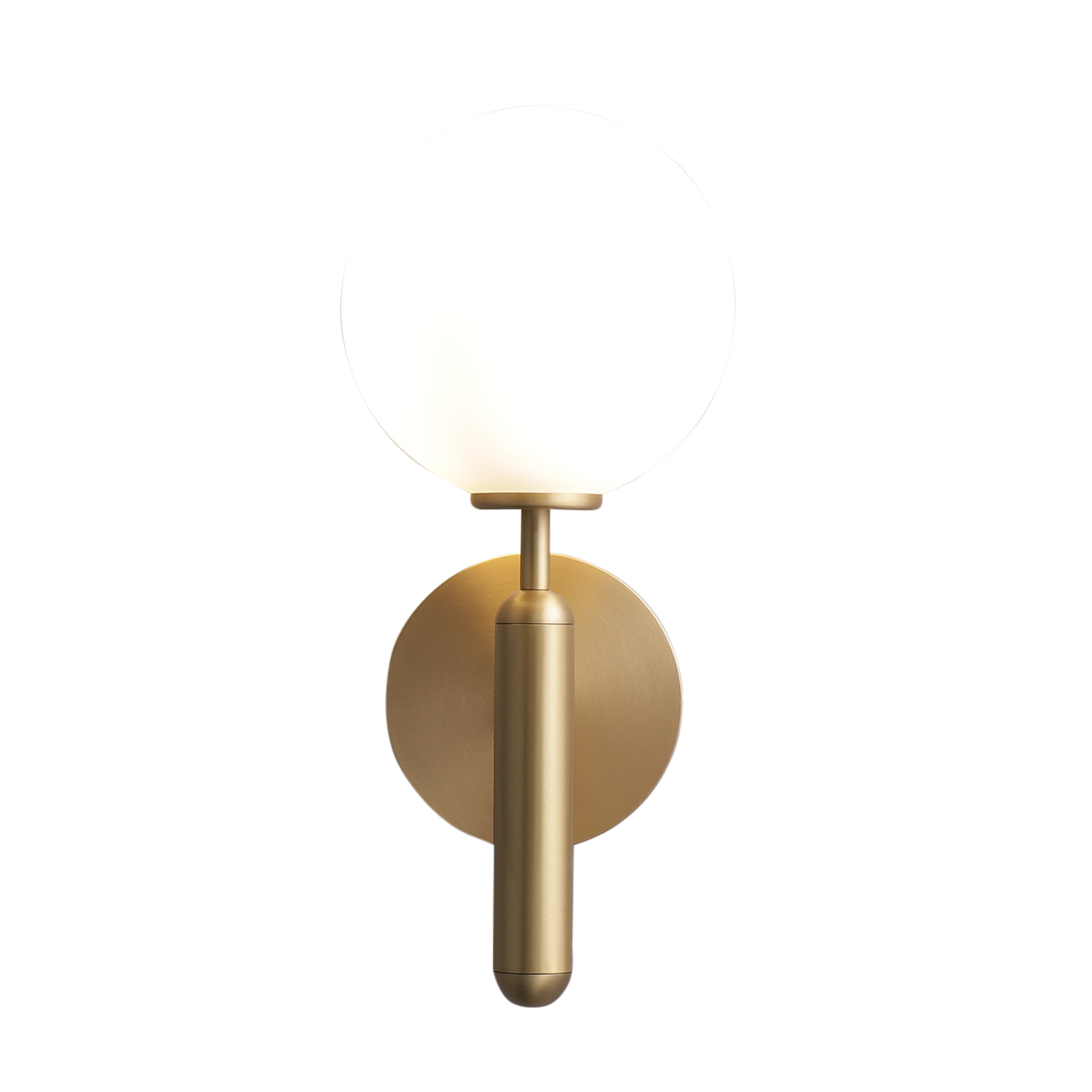 SMITH&SMITH Ballina Wall Lamp with opal glass shade