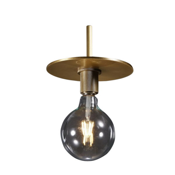 SMITH&SMITH Beaconsfield Brass Pendant Lamp - illuminated