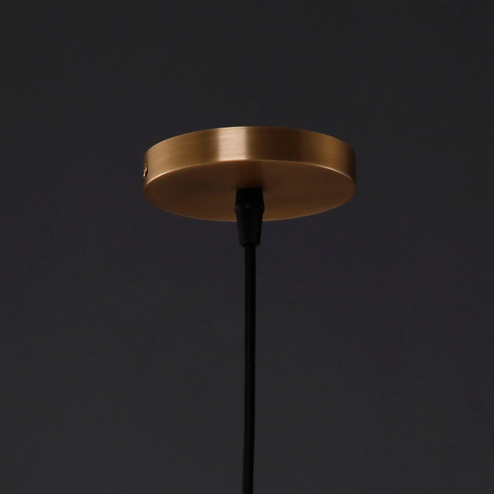 Bloomfield Brass and Glass Pendant Lamp