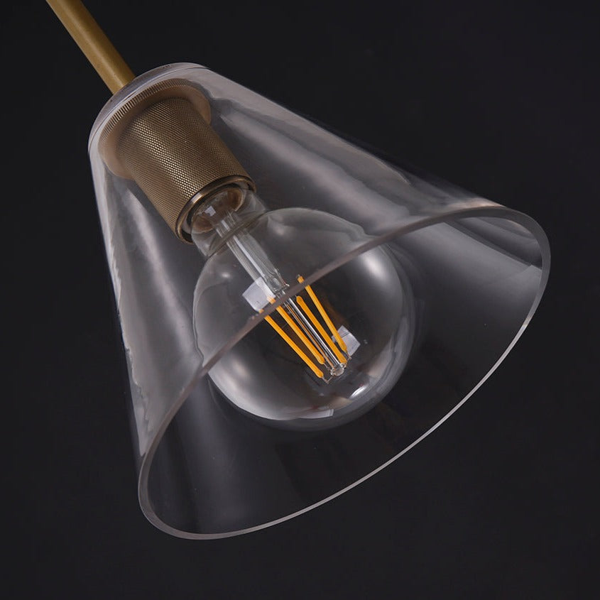 Bloomfield Brass and Glass Pendant Lamp