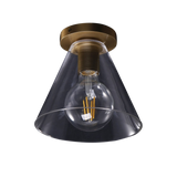 SMITH&SMITH Bloomfield Brass and Glass Ceiling Lamp
