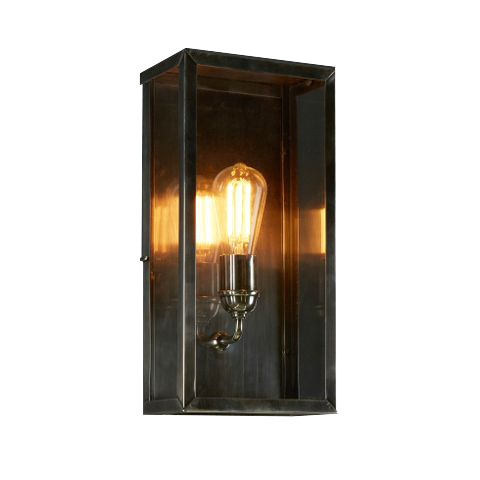 SMITH&SMITH Camden Outdoor Wall Lamp In Antique Silver