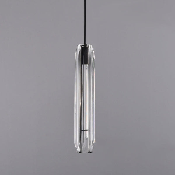 Charles Bronze and Glass Pendant Lamp