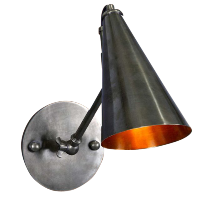 SMITH&SMITH Copper Hill Wall Lamp in Antique Silver