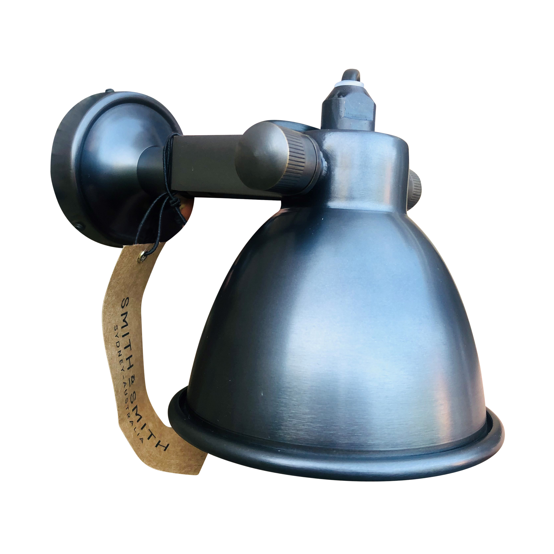 SMITH&SMITH Florence Indoor Wall Lamp in Black on brick wall insta