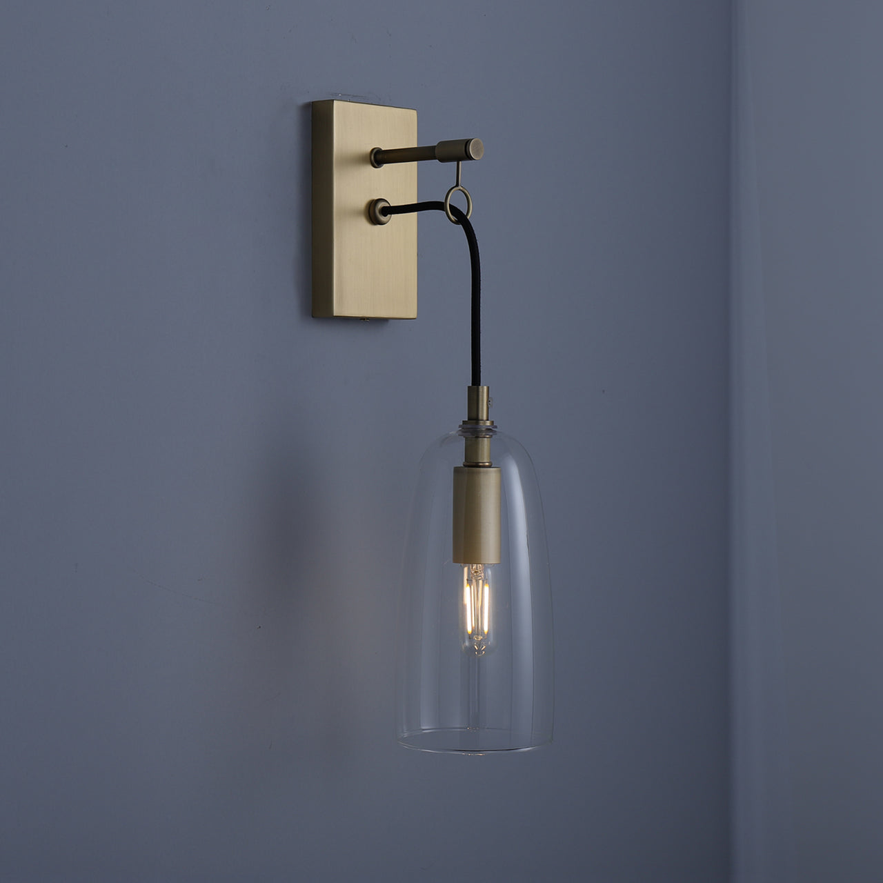 Harrington Hanging Wall Lamp in Brass