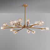 Balle Be Crystal Round Chandelier 48" illuminated