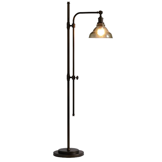 Floor lamp globes antique deals