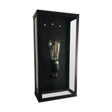 SMITH&SMITH Lighting Camden Lantern Outdoor Wall Lantern Lamp in Black front angle view