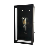 SMITH&SMITH Lighting Camden Lantern Outdoor Wall Lantern Lamp in Black front view