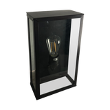 SMITH&SMITH Lighting Camden Lantern Outdoor Wall Lantern Lamp in Black top down view