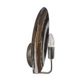 SMITH&SMITH Lighting Sydney Ana Round Sconce Wall Light in Polished Silver finish  side view