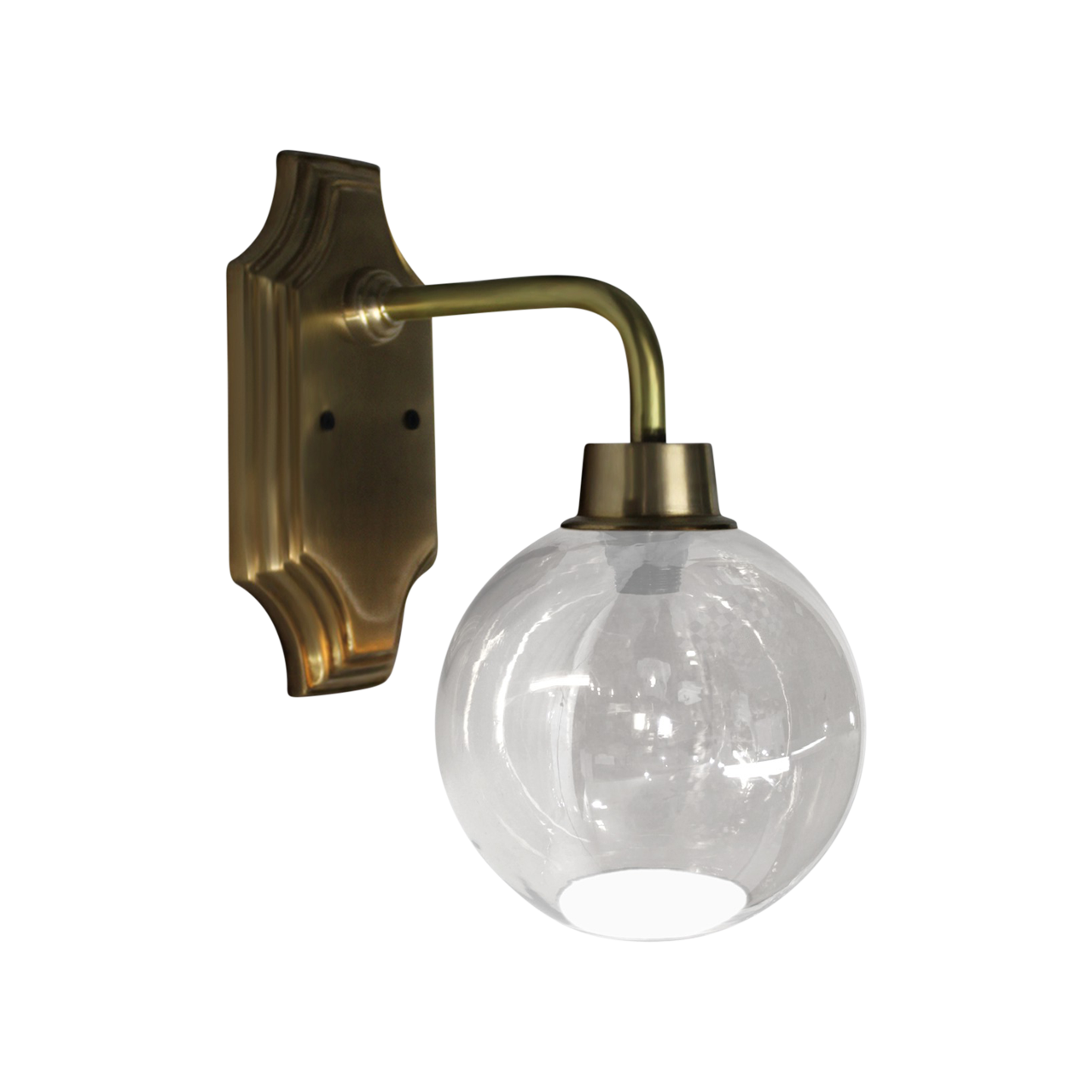 SMITH&SMITH Lighting Sydney Batlow Brass Sconce Wall Light profile view