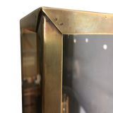 SMITH&SMITH Lighting Sydney Camden Lantern Outdoor Wall Lantern Lamp in Antique Brass close up left corner