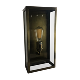 SMITH&SMITH Lighting Sydney Camden Lantern Outdoor Wall Lantern Lamp in Antique Brass 6 front angle