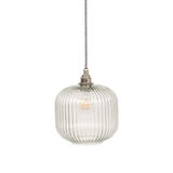 SMITH&SMITH Lighting Sydney Cohen Small Hand-blown Lantern Pendant in Clear Glass 