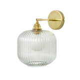SMITH&SMITH Cohen Small Hand-blown Lantern Wall Lamp in Clear Glas