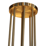 SMITH&SMITH Lighting Sydney Durban Semi Flush 8 arm Brass Pendant Lamp ILASTRO.C6.CL  brass arms view