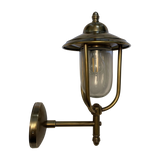 SMITH&SMITH Lighting Sydney Flagstaff Brass Outdoor Wall Lamp in Pier Outdoor Lamp Style PIM51230 side profile view