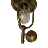 SMITH&SMITH Lighting Sydney Flagstaff Brass Outdoor Wall Lamp in Pier Outdoor Lamp Style PIM51230 bottom up view