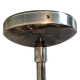 SMITH&SMITH Lighting Sydney Flagstaff Outdoor Wall Sconce in Silver close up view of base