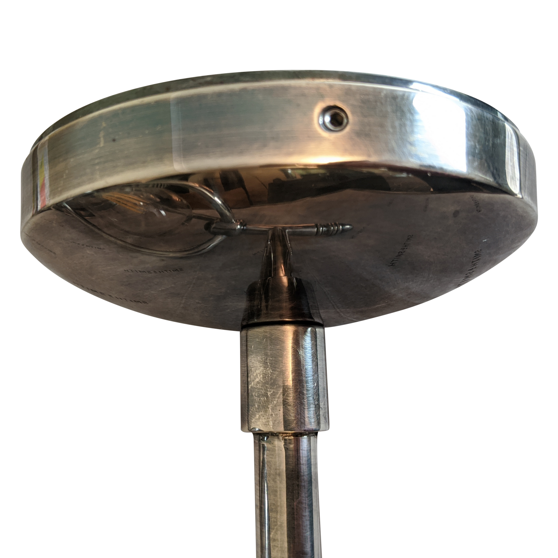SMITH&SMITH Lighting Sydney Flagstaff Outdoor Wall Sconce in Silver close up view of base