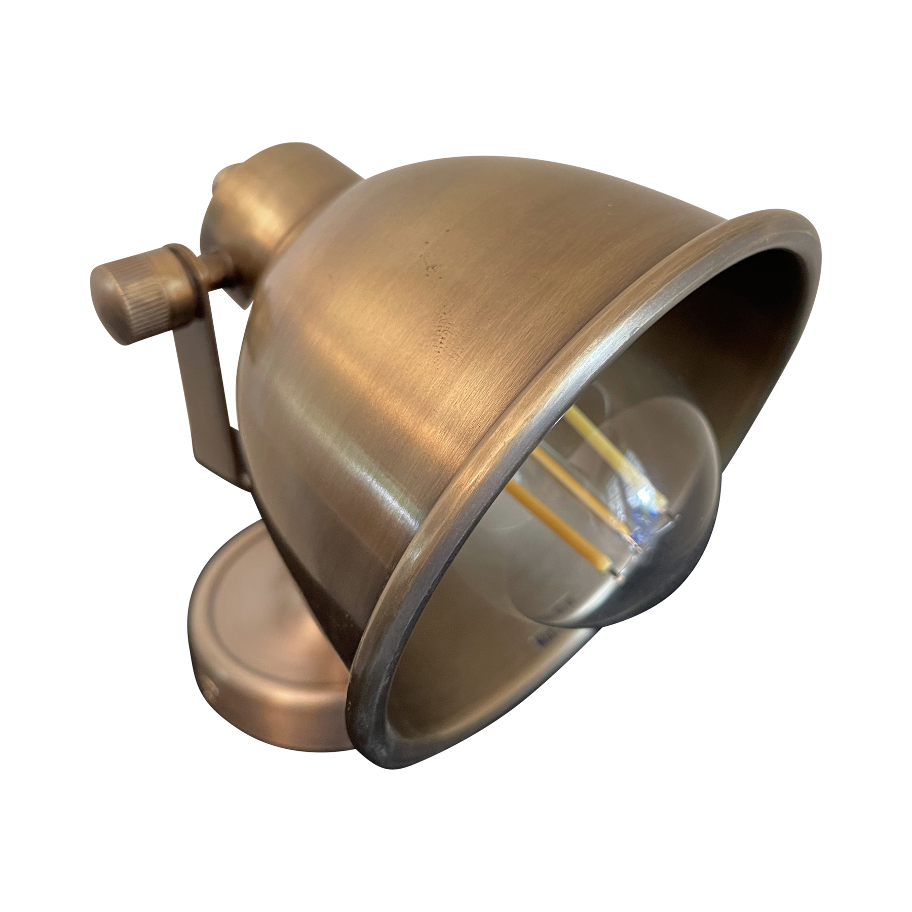 SMITH&SMITH Lighting Sydney Florence Brass Sconce Wall or Ceiling Light ELPIM50718 top down view