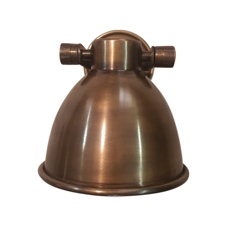 SMITH&SMITH Lighting Sydney Florence Brass Sconce Wall or Ceiling Light ELPIM50718 front view