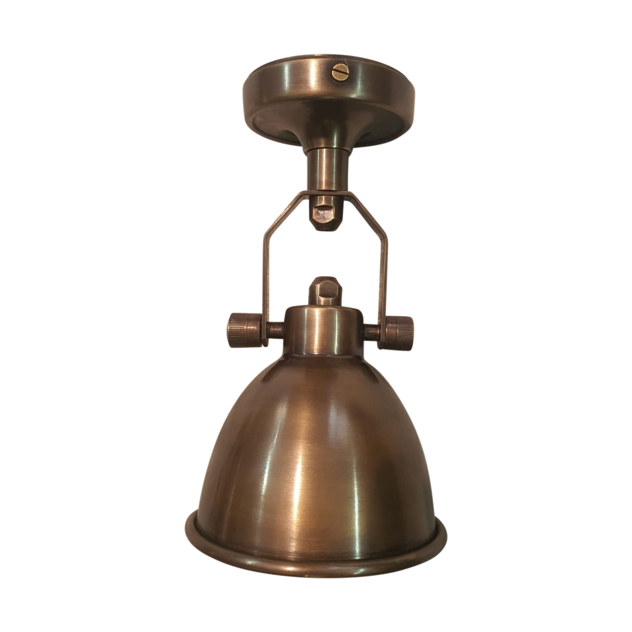 SMITH&SMITH Lighting Sydney Florence Brass Sconce Wall or Ceiling Light ELPIM50718 full view