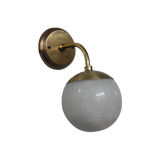 SMITH&SMITH Lighting Sydney Foster Brass Sconce Wall Light. profile view