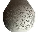 SMITH&SMITH Lighting Sydney Kova Small White Perforated Teardrop Pendant Lamp Aquarius Lamp ZAF10225WH  close up